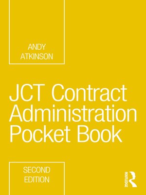 cover image of JCT Contract Administration Pocket Book